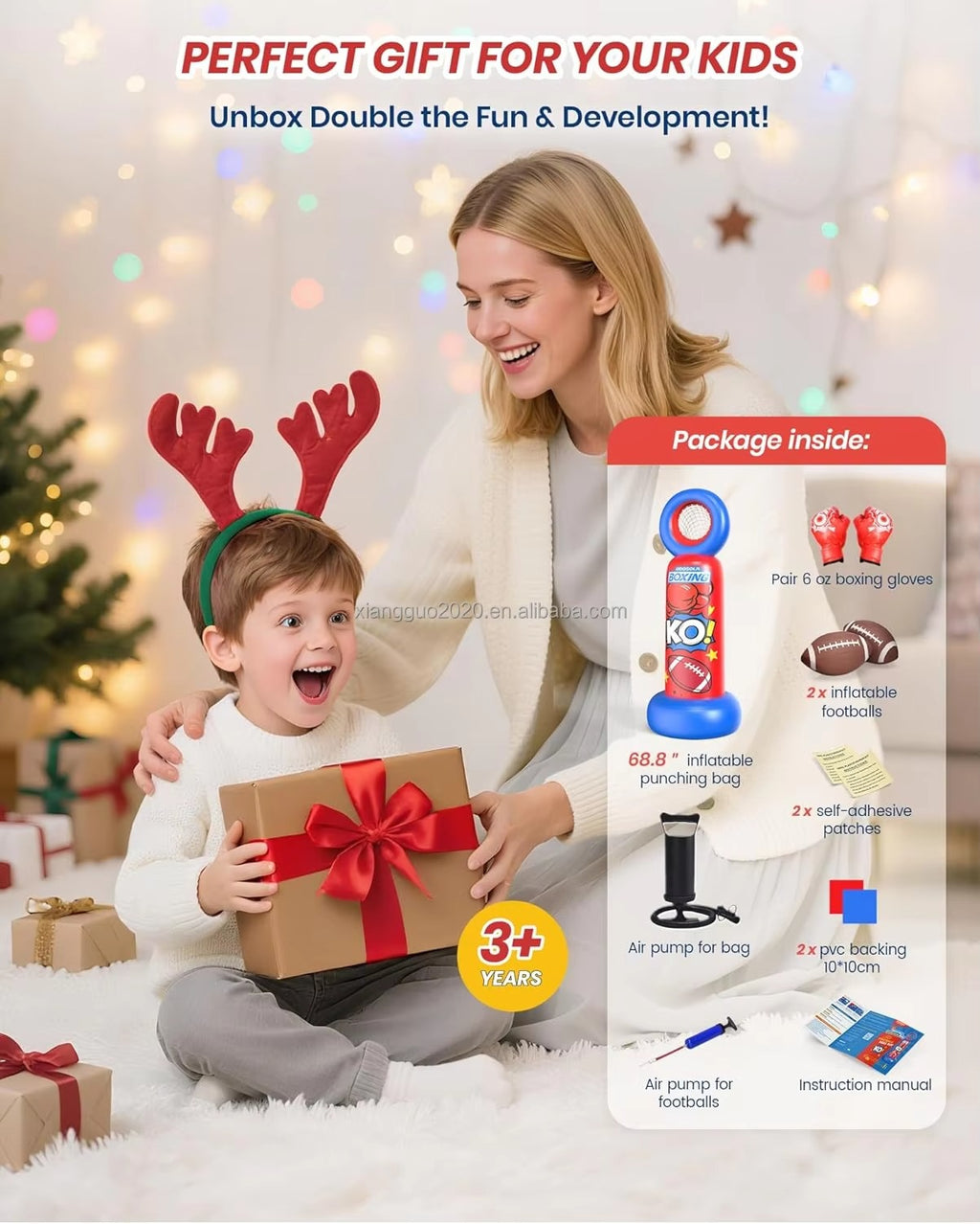 Inflatable Punching Bag for Kids (Freestanding)