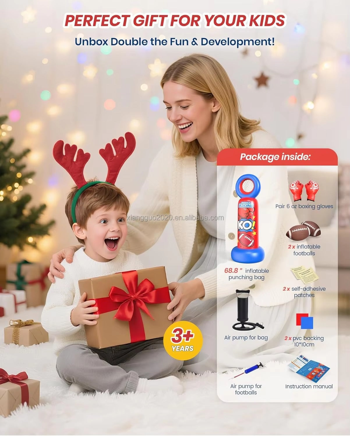 Inflatable Punching Bag for Kids (Freestanding)