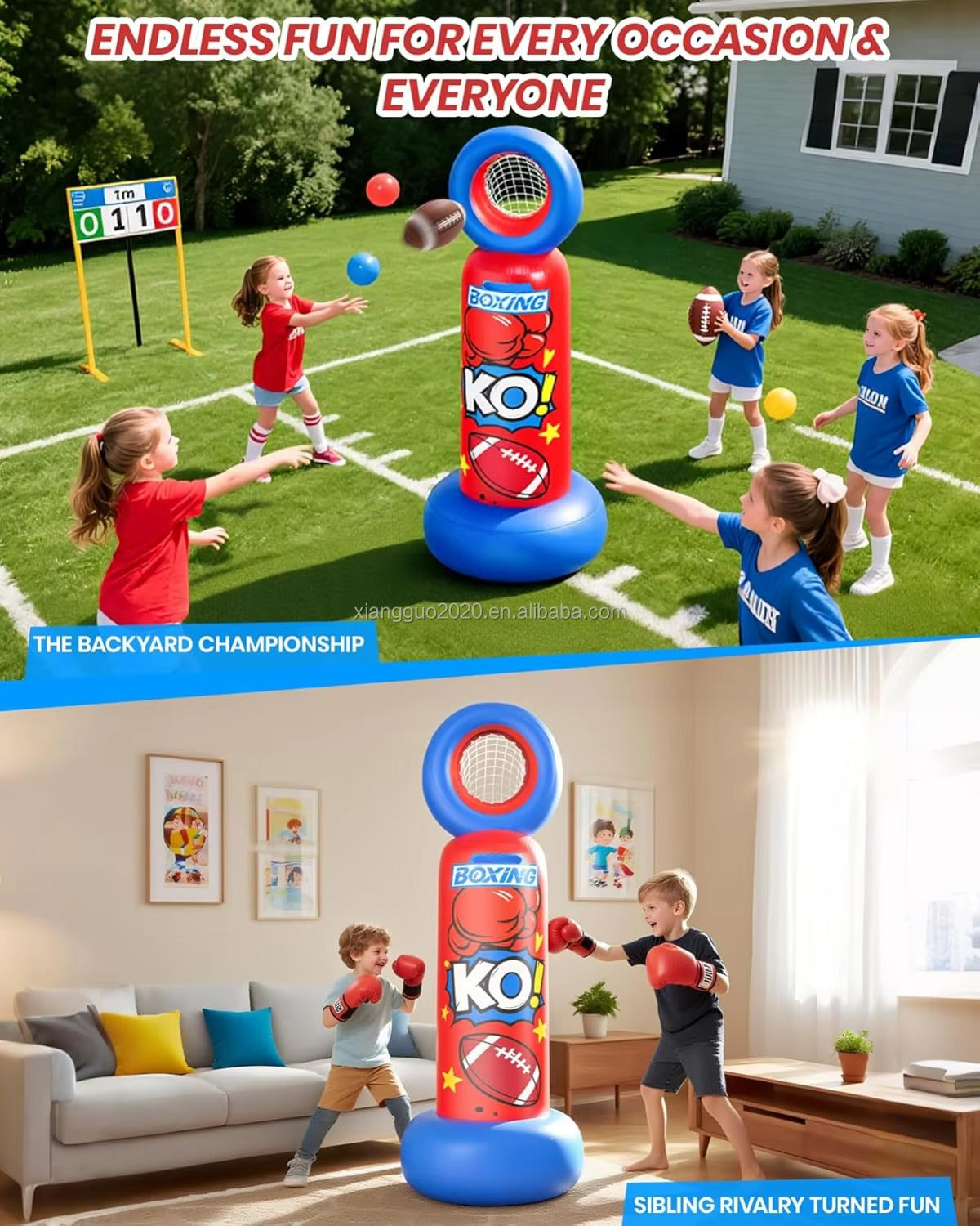 Inflatable Punching Bag for Kids (Freestanding)